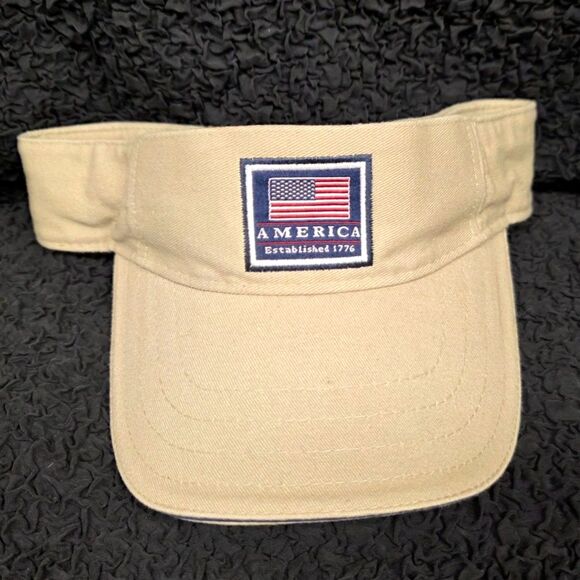 Other - DPC Dorfman Pacific Khaki USA Adjustable Visor New with Tags